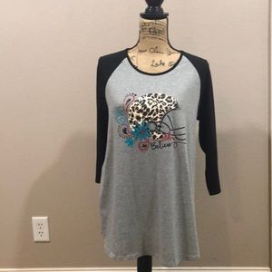 Leopard football helmet shirt